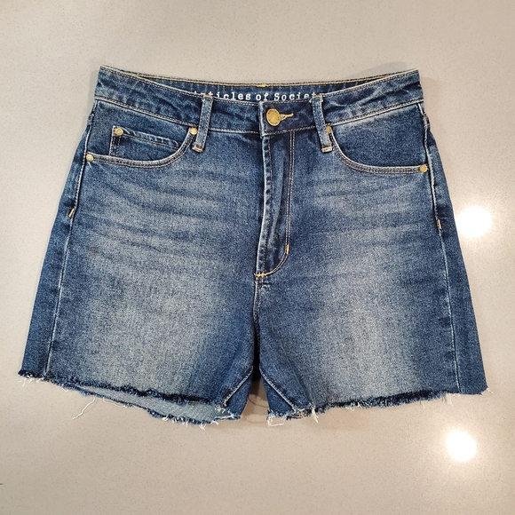 Articles of Society Dark Wash Denim Cutoff Shorts Size 25 - Picture 5 of 10